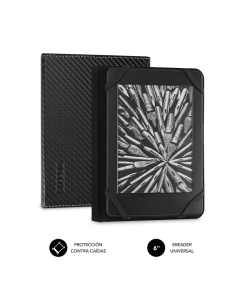 FUNDA EBOOK SUBBLIM CLEVER CASE 6" BLACK