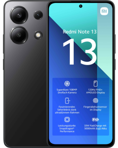 SMARTPHONE XIAOMI REDMI NOTE 13 6,67 8GB RAM 256GB ROM BLACK