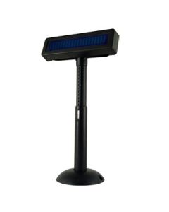 VISOR POSIFLEX VFD FLUORESCENTE 2X20 USB NEGRO
