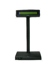 VISOR POSIFLEX LCD RETROILUMINADO 2X20 RS232 NEGRO