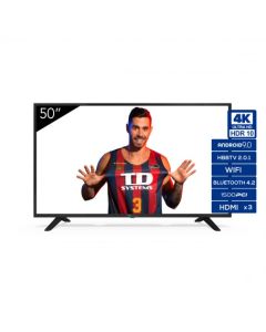 TV TD SYSTEMS K50DLJ11US 50" UHD 4K SMART ANDROIDTV WIFI USB HDMI NEGRA