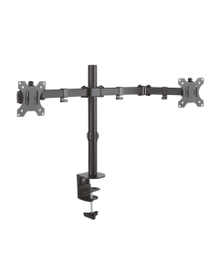 SOPORTE AISENS MESA GIRA. INCLI. 2 MONITOR 8KG 3 PIVOTES 2 BRAZOS 13-32 NEGRO