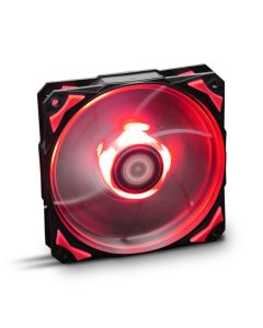 VENTILADOR CAJA NOX H-FAN LED 120MM NEGRO LED ROJO