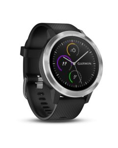 SMARTWATCH GARMIN VIVOACTIVE 3 PLATA CORREA NEGRA