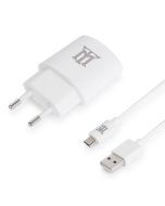 KIT DE VIAJE 2IN1 MAILLON CARGADOR PARED USB 1 CONECTOR + CABLE MICRO USB 2.4A