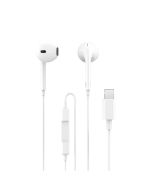 AURICULARES ENJOY CON MICROFONO CONTROL DE VOLUMEN LIGHTNING CABLE 1M BT BLANCO