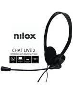 AURICULARES NILOX MICROFONO CONTROL VOL NEGRO ALAMBRICO
