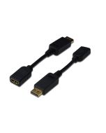 CONVERSOR DIGITUS DisplayPort DP - HDMI tipo A M/H 0,15m DP 1.1a CE sw