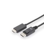 CONVERSOR DIGITUS VIDEO DISPLAYPORT HDMI TIPO A M/M 1M HDMI 2.0 4K 60HZ CE SW