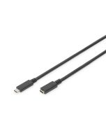 CABLE DIGITUS EXTENSION USB TIPO C - C M/F 0.7m 5A 10GB VERSION 3.1 CE, SW
