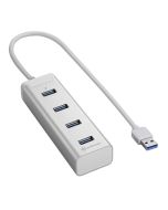 HUB USB SHARKOON 4X3.0 ALUMINIO PLATA