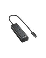 HUB USB SHARKOON 4X3.0 ALUMINIO NEGRO TIPO C