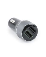 CARGADOR COCHE GEMBIRD 2 USB 2.1A QC3.0 NEGRO