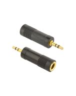 ADAPTADOR GEMBIRD AUDIO 6,35MM HEMBRA A 3,5MM MACHO