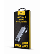 ADAPTADOR MULTIPUERTO USB TIPO C 5 EN 1 HUB HDMI PD LAN