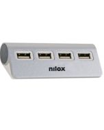 HUB NILOX 4x USB 2.0 BLANCO