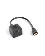 ADAPTADOR LANBERG HDMI MACHO/HDMI HEMBRA X2 SPLITTER 20CM
