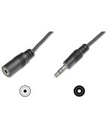 CABLE DIGITUS EXTENSION AUDIO JACK ESTEREO 3,5mm 1,50m CCS 2x0.10/10 M/F