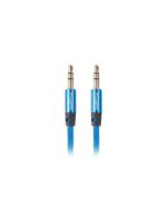 CABLE ESTEREO LANBERG JACK 3.5MM MACHO/JACK 3.5MM MACHO 1M AZUL