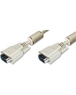 CABLE DIGITUS VIDEO VGA HD15 M/M 20M 3 COAXIAL 7C 2X FERRITA BE