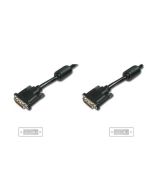 CABLE DIGITUS VIDEO DVI (24+1) 2X FERRITA M/M, 10M DVI-D DUAL LINK SW