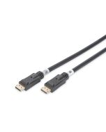 CABLE DIGITUS VIDEO Displayport DP con amp M/M 10m w/Interlock Ultra HD 4K DP