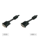 CABLE DIGITUS VIDEO DVI (24+1) 2X FERRITA M/F 3M DVI-D DUAL LINK sw