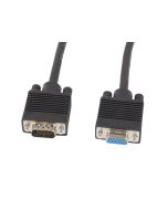 CABLE LANBERG VGA MACHO HEMBRA FERRITA NEGRO 3 M