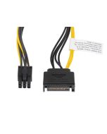CABLE ALIMENTACION LANBERG SATA MACHO/PCI EXPRESS MACHO 20CM