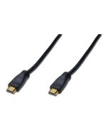 CABLE DIGITUS VIDEO HDMI ALTA VELOCIDAD TIPO A M/AMP M/M 10M FULLHD GOLD NEGRO