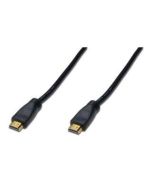 CABLE DIGITUS VIDEO HDMI ALTA VELOCIDAD TIPO A M/AMP M/M 20M FullHD GOLD NEGRO