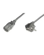CABLE ALIMENTACION DIGITUS CEE 7/7 (TIPO F) - C13 M/H 0,75m H05VV-F3G 0,75mm