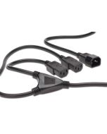 CABLE ALIMENTACION DIGITUS SPLITTER CABLE C14-2X C13 M/H 1.7M H05VV-F3G 0.75MM