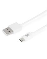CABLE MAILLON BASIC MICRO USB 2.4 BLANCO 1M