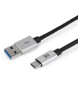 CABLE MAILLON PREMIUM TIPO C 3.0 ALUMINIO PLATEADO 1M