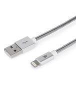 CABLE MAILLON PREMIUM LIGHTNING METAL PLATEADO 1M