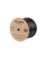 BOBINA CAT.5E LANBERG UTP RJ45 SOLIDO COBRE FLUKE TESTED AWG24 EXT 305M GRIS