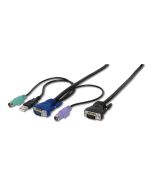 CABLE KVM DIGITUS VGA 2XPS/2 USB HDDB15/M 2 x MiniDIN6/M 1,8M