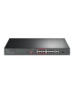 SWITCH TP-LINK 16-PORT 10/100MBPS + 2-PORT GIGABIT RACKMOUNT SWITCH WITH 16-PORT