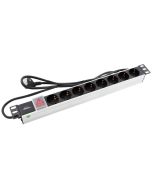 ACCESORIO ARMARIO MONOLYTH REGLETA 19" 8 TOMAS INTERRUP