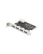 TARJETA EXPANSION DIGITUS PCI EXPRESS 4X USB 3.0 PUERTOS A/F EXTERNA