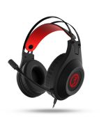 AURICULARES GAMING RAGE X60 7.1 VIRTUAL MICROFONO LED ROJO