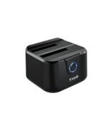 DOCK TOOQ TQDS-802B 2xSATA 2,5"/3,5" USB 3.0, CLONE OTB NEGRO