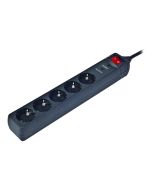 REGLETA GEMBIRD 5 TOMAS PROTECCION ANTIPICOS NEGRO 3M