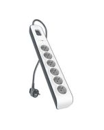 REGLETA BELKIN SURGERSTRIP 6 TOMAS PROTECCION ANTIPICOS BLANCO MONTABLE EN PARED