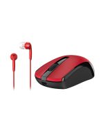 RATON GENIUS MH8100 ROJO REGALO AURICULAR