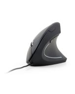 RATON ERGONOMICO GEMBIRD NEGRO 6 BOTONES
