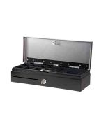CAJON PORTAMONEDAS POSIFLEX VERTICAL NEGRO 460X170X105 5 BILL/8 MON