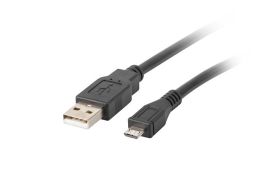 CABLE USB LANBERG 2.0 MACHO/MICRO USB MACHO 3M NEGRO