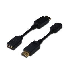 CONVERSOR DIGITUS DisplayPort DP - HDMI tipo A M/H 0,15m DP 1.1a CE sw